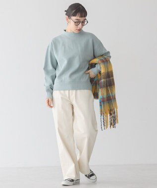 AMERICAN HOLIC モックネック裏起毛プルオーバー Mint