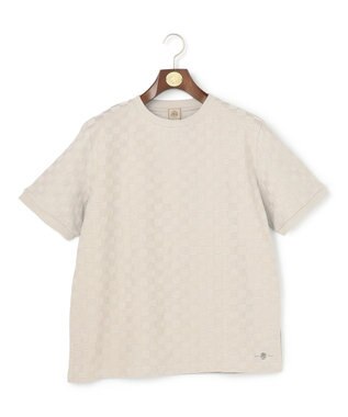 J.PRESS MEN ジャケットインの最適解【接触冷感 / 吸水速乾】【J.PRESS PREMIUM JERSEY】アーガイルリンクス Tシャツ グレー系