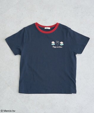 earth music&ecology ｍｉｆｆｙ／ｅａｒｔｈ　Ｒｏｓｅ　ｒｉｎｇｅｒ　Ｔｅｅ Navy