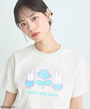 earth music&ecology ｍｉｆｆｙ／ｅａｒｔｈ　Ｒｏｓｅ　ｒｉｎｇｅｒ　Ｔｅｅ Cream