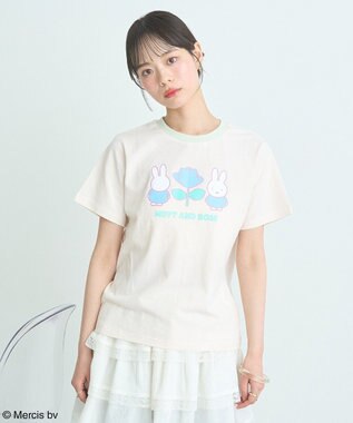 earth music&ecology ｍｉｆｆｙ／ｅａｒｔｈ　Ｒｏｓｅ　ｒｉｎｇｅｒ　Ｔｅｅ Cream