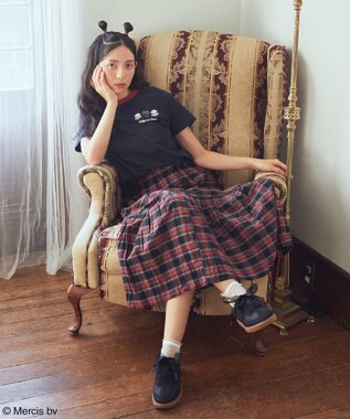 earth music&ecology ｍｉｆｆｙ／ｅａｒｔｈ　Ｒｏｓｅ　ｒｉｎｇｅｒ　Ｔｅｅ Navy