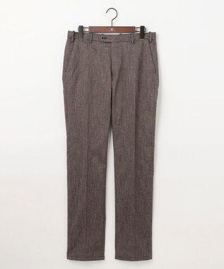 JOSEPH ABBOUD 【ウエストも伸びる！/暖か起毛裏地付/2WAYストレッチ/ オーガニック】オーガニックコットン ウオーム パンツ ベージュ系