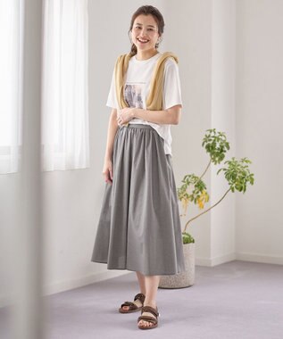 ANY L メッシュカーディガン イエロー