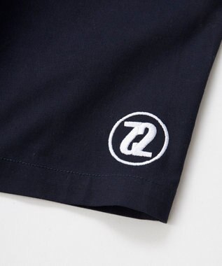 OP／FILA 【SEVEN2】バックブリント ロゴデザインハーフパンツ ネイビー