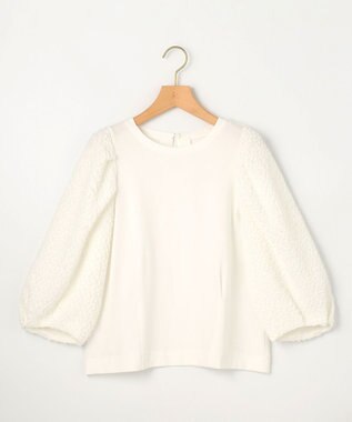 組曲 S シャーリングシフォン袖 トップス アイボリー系