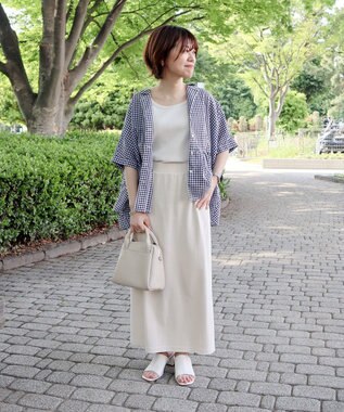 CRAFT STANDARD BOUTIQUE ペプラムブラウス Gingham Check