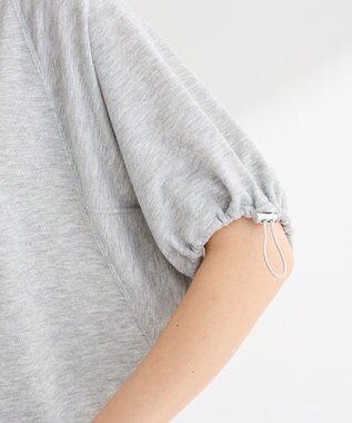 Green Parks 袖ドロストシアー裏毛ドッキングプルオーバー Gray Mixture