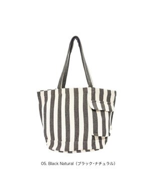 ROOTOTE 3519【ルートート】SN.ミディアム.リサイクルコットン-F 05：ブラック・ナチュラル