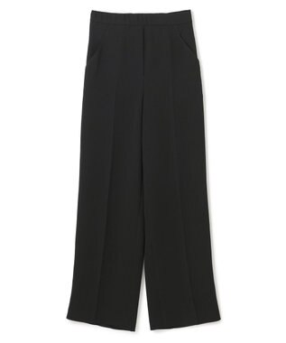  【洗える】プランプトフルー　ワイドトラウザーズ