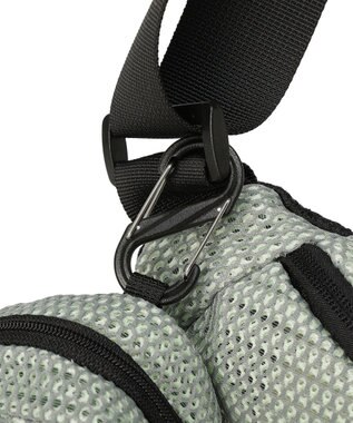 AMERICAN HOLIC 【2点SET】ポーチ付ダブルメッシュウエストポーチ Gray