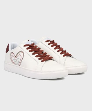 Paul Smith ハート エンブロイダリー Lapin スニーカー ホワイト