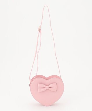 ANY KIDS ハート型 ショルダーバッグ ピンク