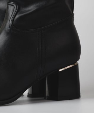 BONTRE 【PRECIEUX JOUET/プレシュウジュエ】メタルヒールロングブーツ ブラック