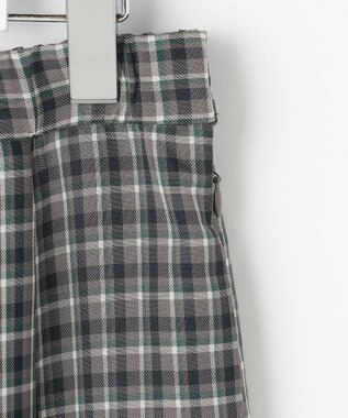 自由区 【SHIHOさん着用・セットアップ対応可】ハイツイストシアーチェック スカート チャコール系