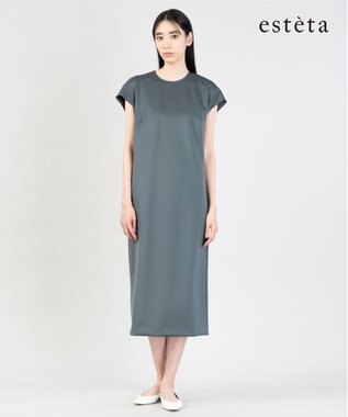 23区 L 【エステータ】スキューバ フレンチスリーブ ワンピース