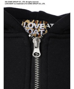 Green Parks ■別注　ＬＯＶＥ　ＢＯＡＴ　ショートＺＩＰパーカー Black