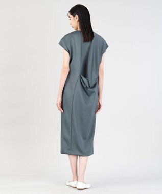 23区 【エステータ】スキューバ フレンチスリーブ ワンピース グレー系