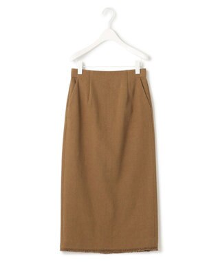 ICB コットンリネンキャンバス スカート キャメル系