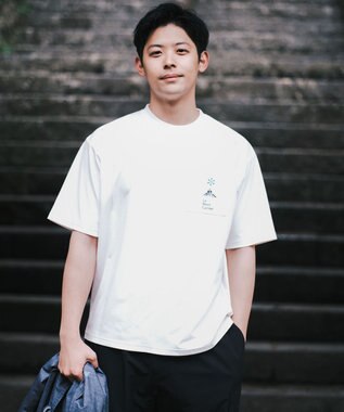 SHARE PARK MENS 【UVカット・吸水速乾・ストレッチ・軽量 】ポケットロゴTシャツ（L・XLサイズ） ホワイト系