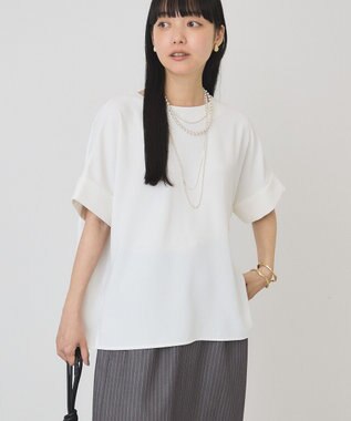 AMERICAN HOLIC 【予約】【WEB限定】イージーケア+接触冷感バックタック半袖プルオーバー Off White