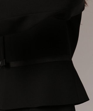 自由区 FORMAL 【オールシーズン対応】バーズアイ ジャケット+ワンピース ブラック系