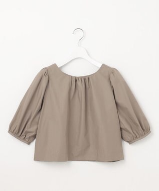 Feroux 【洗える】パフスリーブセット アップ キャメル系