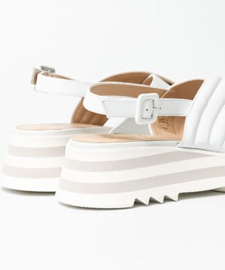 BONTRE 【LucaGrossi/ルカグロッシ】厚底クロスベルトストラップサンダル ホワイト