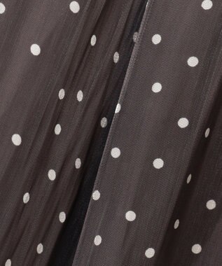 ANY SIS 【洗える】シャイニードットギャザー スカート スレート系