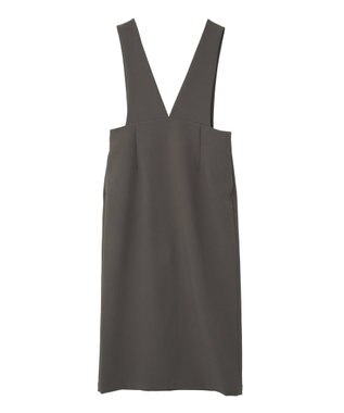 AMERICAN HOLIC イージーケアＶネックワンピース Mocha