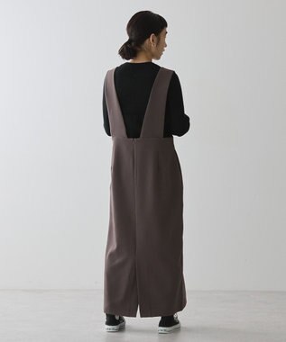 AMERICAN HOLIC イージーケアＶネックワンピース Mocha