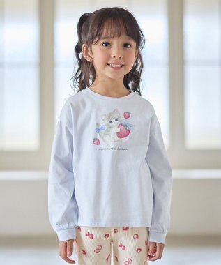 ANY KIDS 【Strawberry Collection】アートプリント 長袖Tシャツ