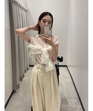 Green Parks ショルダースリット２ＷＡＹシャツ Off White