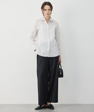 ICB L 【30th ANNIVERSARY】 MILANOシャツ オフホワイト×ブラック