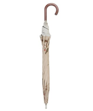 MOONBAT DAKS(ダックス) 晴雨兼用日傘 長傘 カラフルな街並み フワクール生地使用 ベージュ