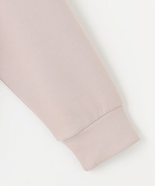 Feroux 【洗える】バックフリル ダンボールパーカー ライトグレー系