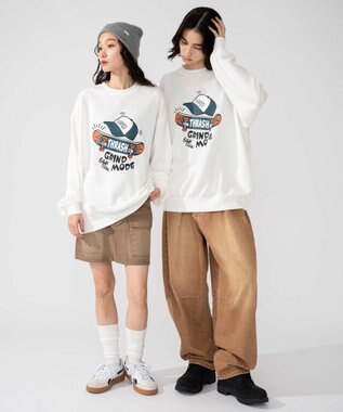 WEGO 【2025年秋冬新作/SMLXLサイズ展開/ユニセックス着用ITEM】アソートグラフィックプルオーバー 柄29