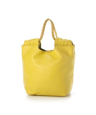 UNBILLION perche 牛革ソフト3wayコードハンドルバッグ イエロー