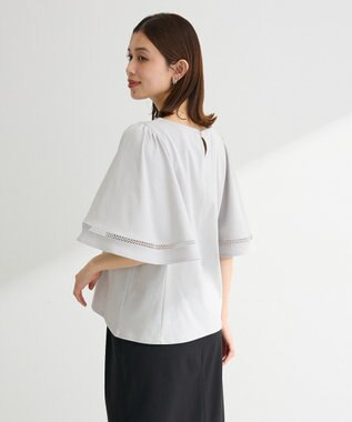 Green Parks 華やぎカットソー（フレアスリーブ） Light Gray
