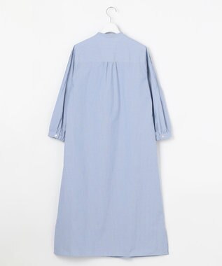 J.PRESS LADIES L 【WEB限定カラーあり・洗える・接触冷感・UVカット・イージーケア】 エステネージュストライプ ワンピース サックスブルー系1