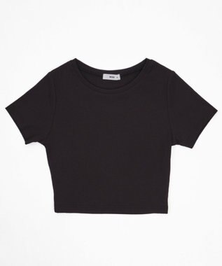 WEGO 【SMサイズ展開】コンパクトリブT ブラック