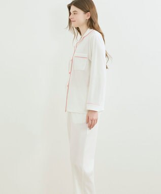 une nana cool なめらかパイルパジャマ MADE WITH LIBERTY FABRIC ホワイト