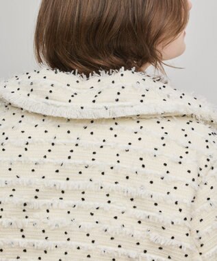 GRACE CONTINENTAL ツイードダウンジャケット キナリ