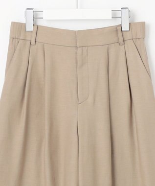 自由区 【XSサイズ～/洗える/セット可】キュプラリネンシャンタン ショートパンツ ベージュ系