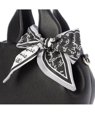 UNBILLION カシュカシュ cachecache / スカーフ付きラウンドミニショルダー ブラック