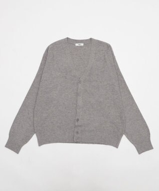 WEGO 【WEB限定/2025年秋冬新作//洗濯可/MLサイズ展開/ユニセックス着用ITEM】ドロップショルダーカーディガン グレー