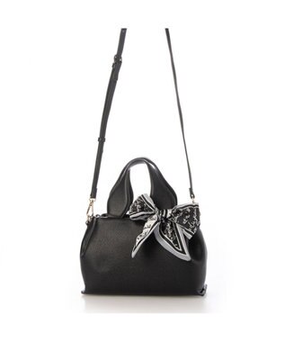 UNBILLION カシュカシュ cachecache / スカーフ付きラウンドミニショルダー ブラック