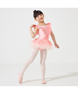 Chacott スカート付レオタード チェリーピンク