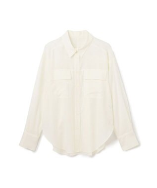 GRACE CONTINENTAL トリアセリネンオーバーシャツ ホワイト
