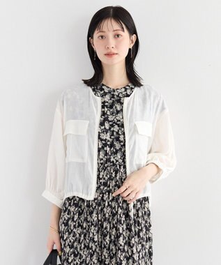 YECCA VECCA ドライタッチシアーブルゾン White